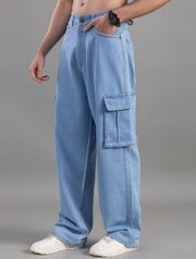 Relaxed Fit Cargo Jeans