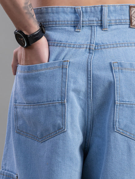 Relaxed Fit Cargo Jeans
