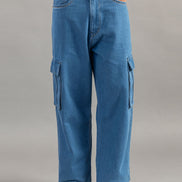 Relaxed Fit Cargo Jeans