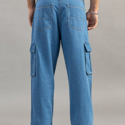 Relaxed Fit Cargo Jeans
