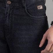 Club York Washed Black Relaxed Straight Jeans