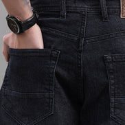 Club York Washed Black Relaxed Straight Jeans
