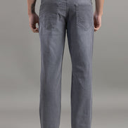 Club York Stone Grey Relaxed Straight-Fit Jeans