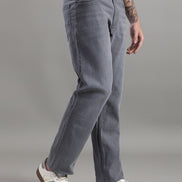 Club York Stone Grey Relaxed Straight-Fit Jeans