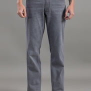 Club York Stone Grey Relaxed Straight-Fit Jeans