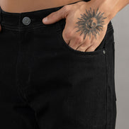 Noir Straight Fit Jeans