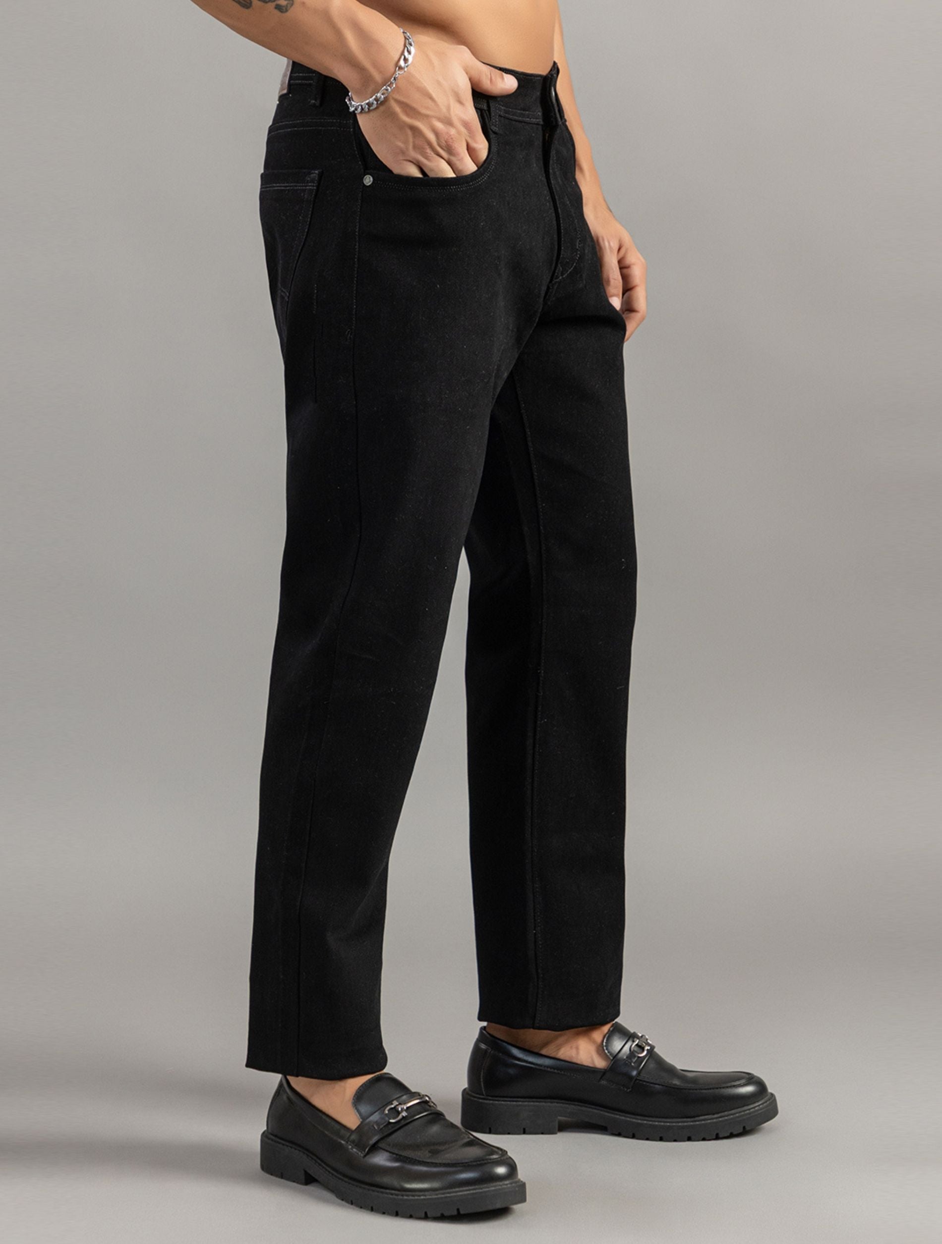 Noir Straight Fit Jeans