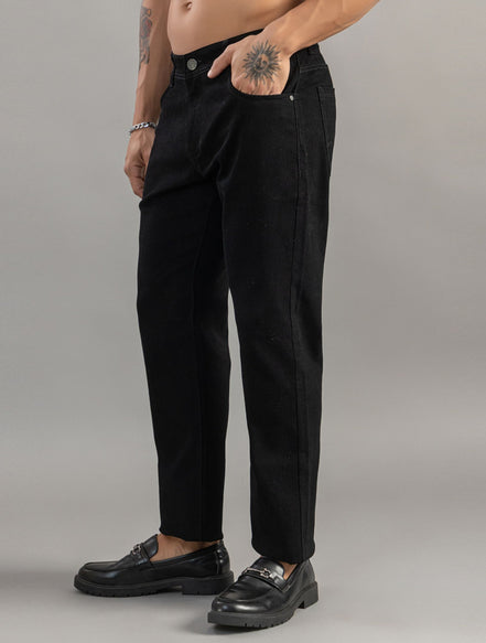 Noir Straight Fit Jeans