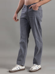 Club York Stone Grey Relaxed Straight-Fit Jeans