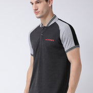 Charcoal Polo Neck T-shirt