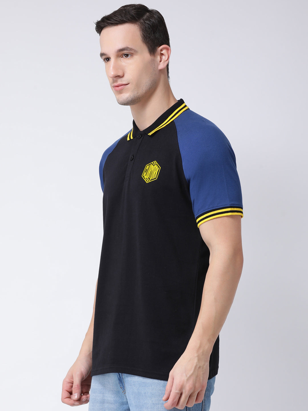 Black Polo Neck T-shirt