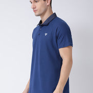 Blue Polo Neck T-shirt