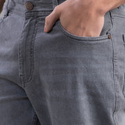 Club York Stone Grey Relaxed Straight-Fit Jeans