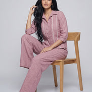 Relaxed Button-Down Co-Ord Set