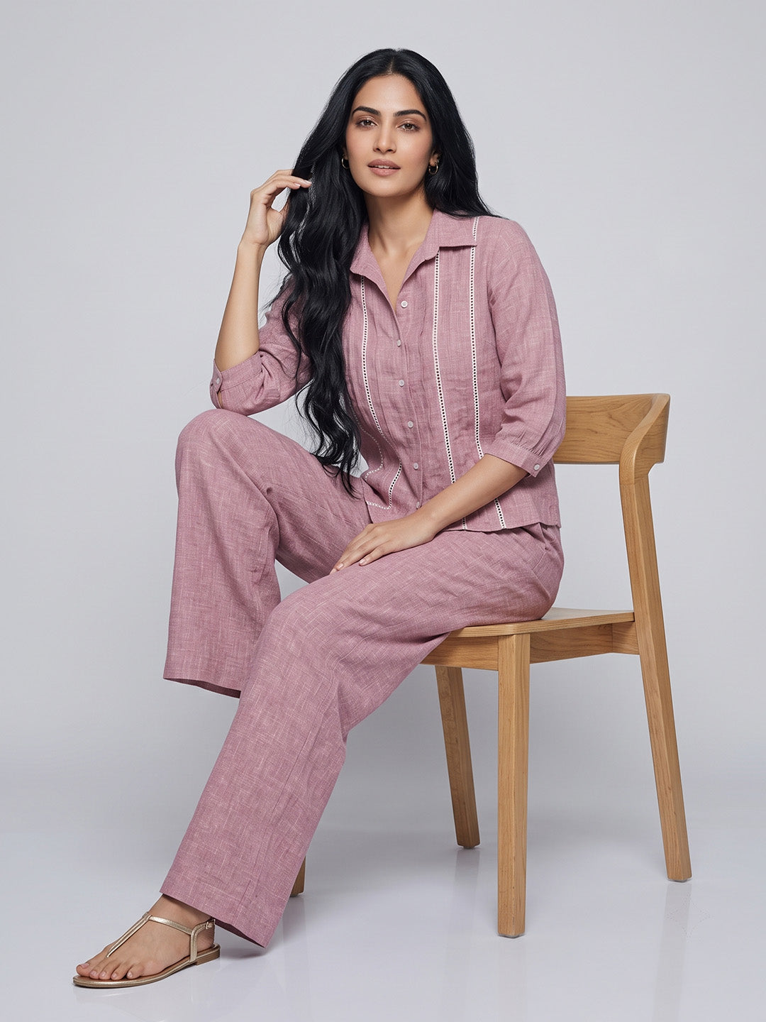 Relaxed Button-Down Co-Ord Set
