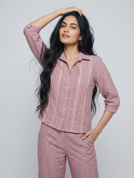 Relaxed Button-Down Co-Ord Set