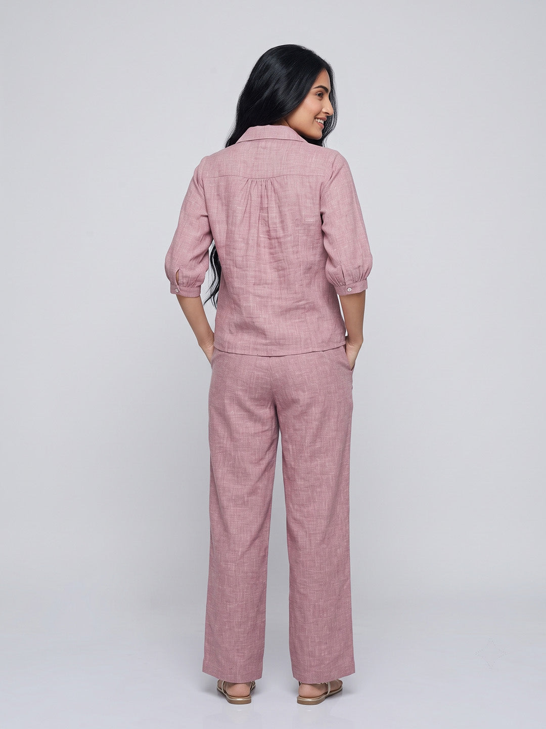 Relaxed Button-Down Co-Ord Set