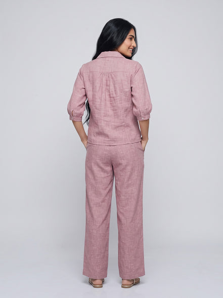 Relaxed Button-Down Co-Ord Set