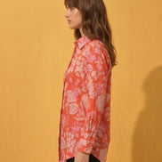 Coral Bloom Printed Shirt For Women