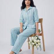 Relaxed Button-Down Co-Ord Set