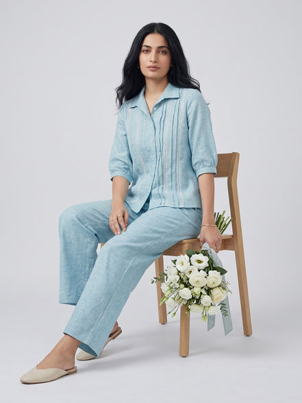 Relaxed Button-Down Co-Ord Set