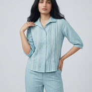 Relaxed Button-Down Co-Ord Set