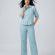 Relaxed Button-Down Co-Ord Set