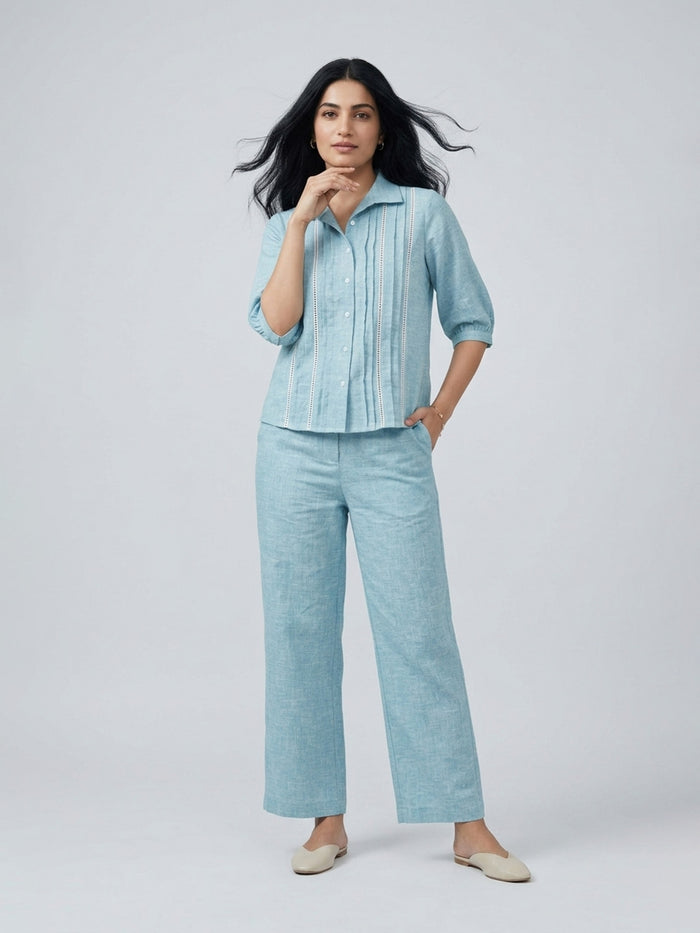 Relaxed Button-Down Co-Ord Set