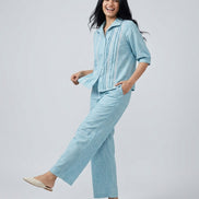 Relaxed Button-Down Co-Ord Set
