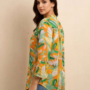 Tropical Muse Printed Shirt For Women