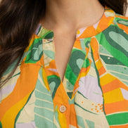 Tropical Muse Printed Shirt For Women