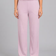 Ribbed Pink Co-Ord Set For Women