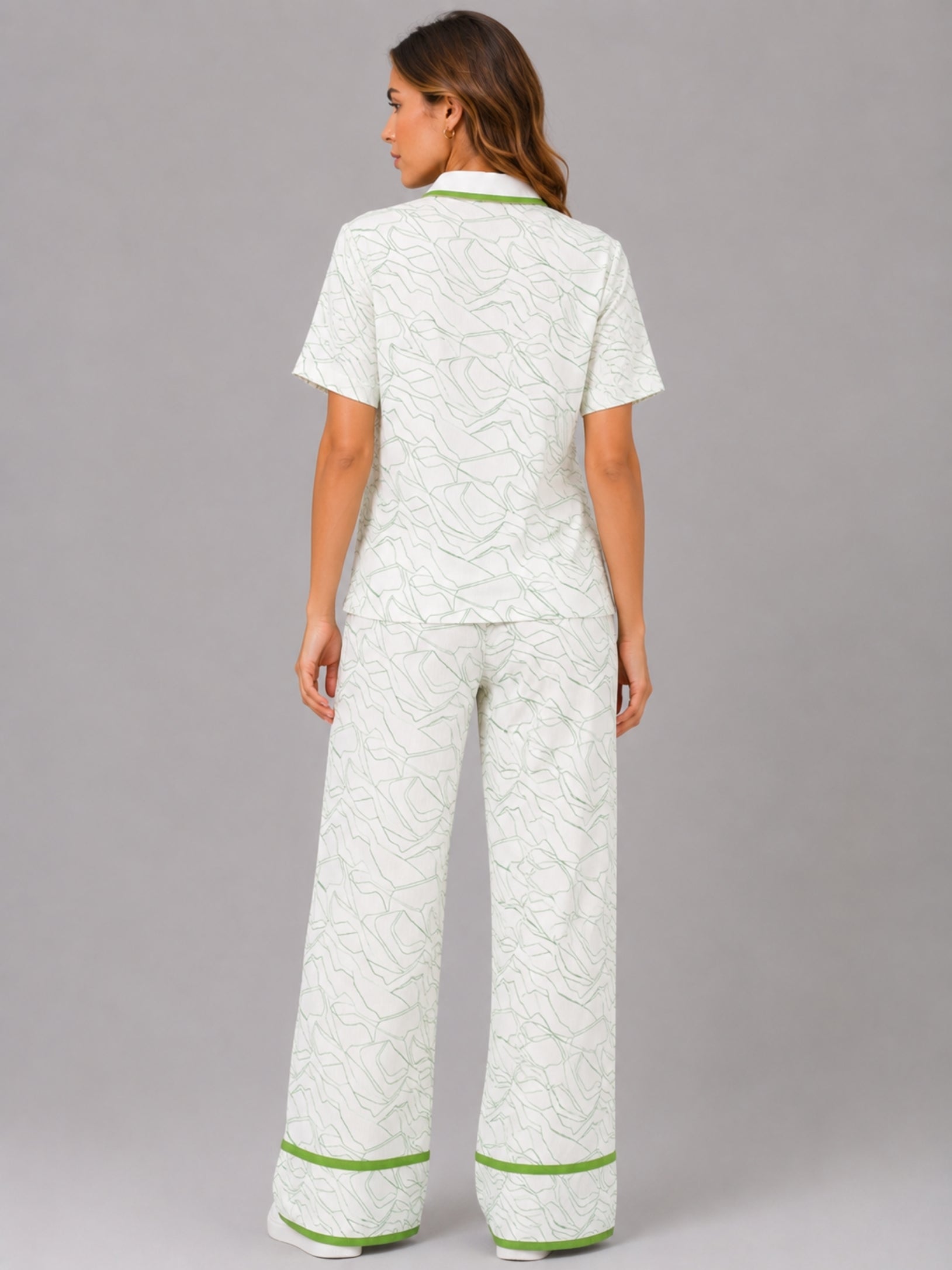 Sage Line Art Co-Ord Set
