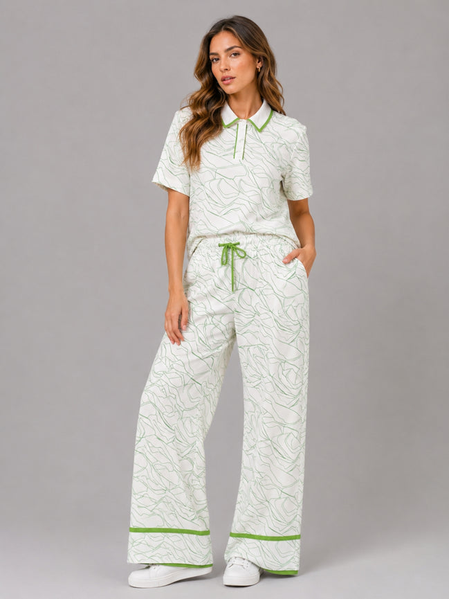 Sage Line Art Co-Ord Set
