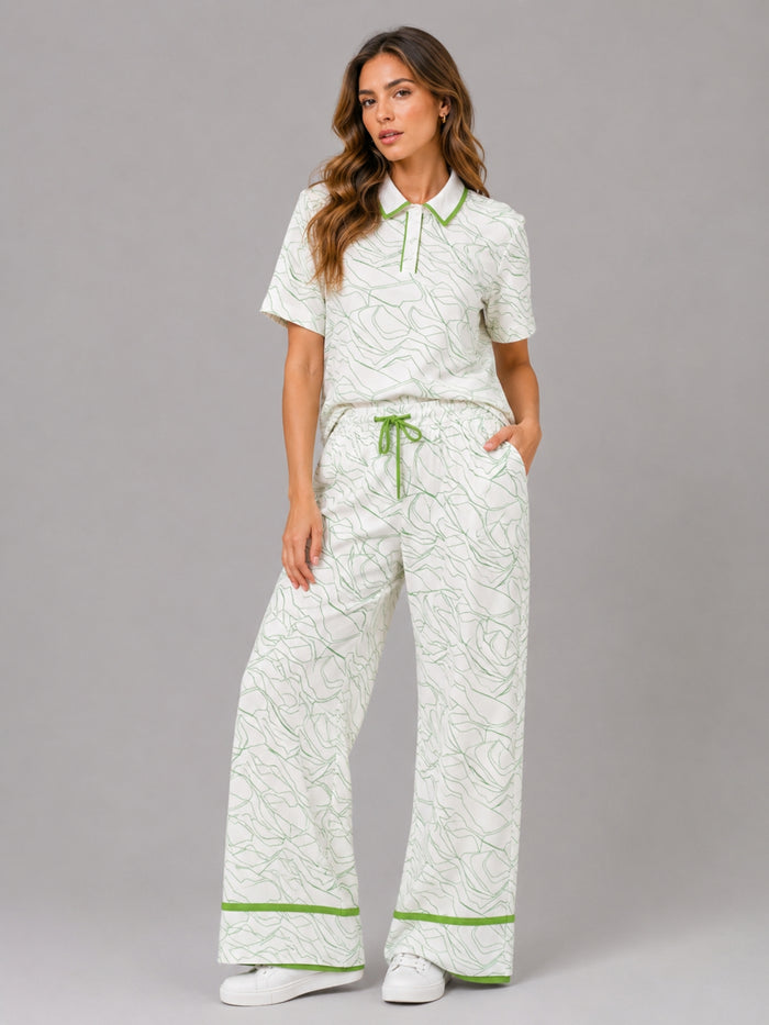 Sage Line Art Co-Ord Set