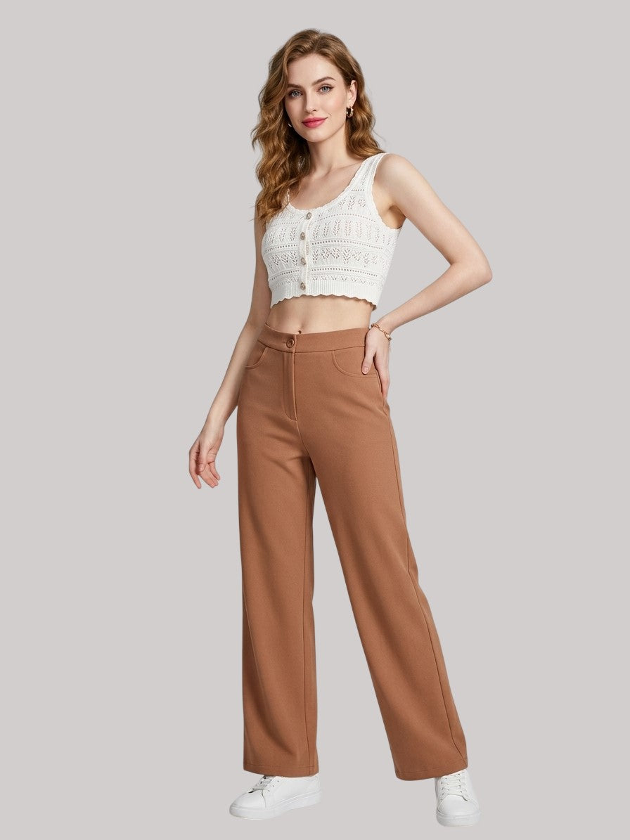 Straight Fit Pants For Women