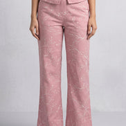 Mauve Floral Co-Ord Set For Women