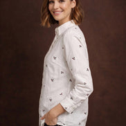 White Bloom Everyday Shirt For Women
