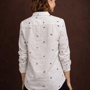 White Bloom Everyday Shirt For Women
