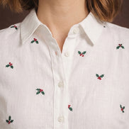 White Bloom Everyday Shirt For Women