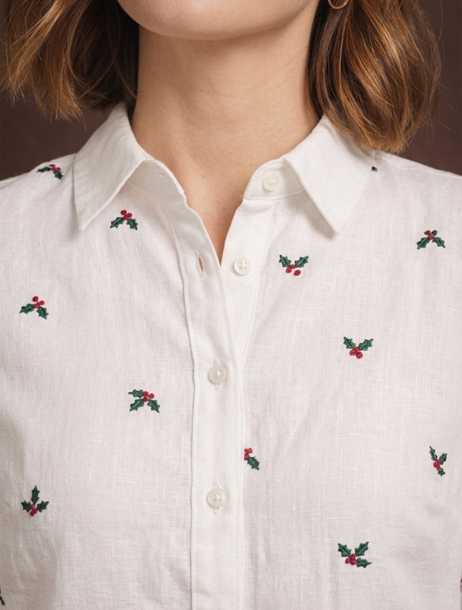 White Bloom Everyday Shirt For Women