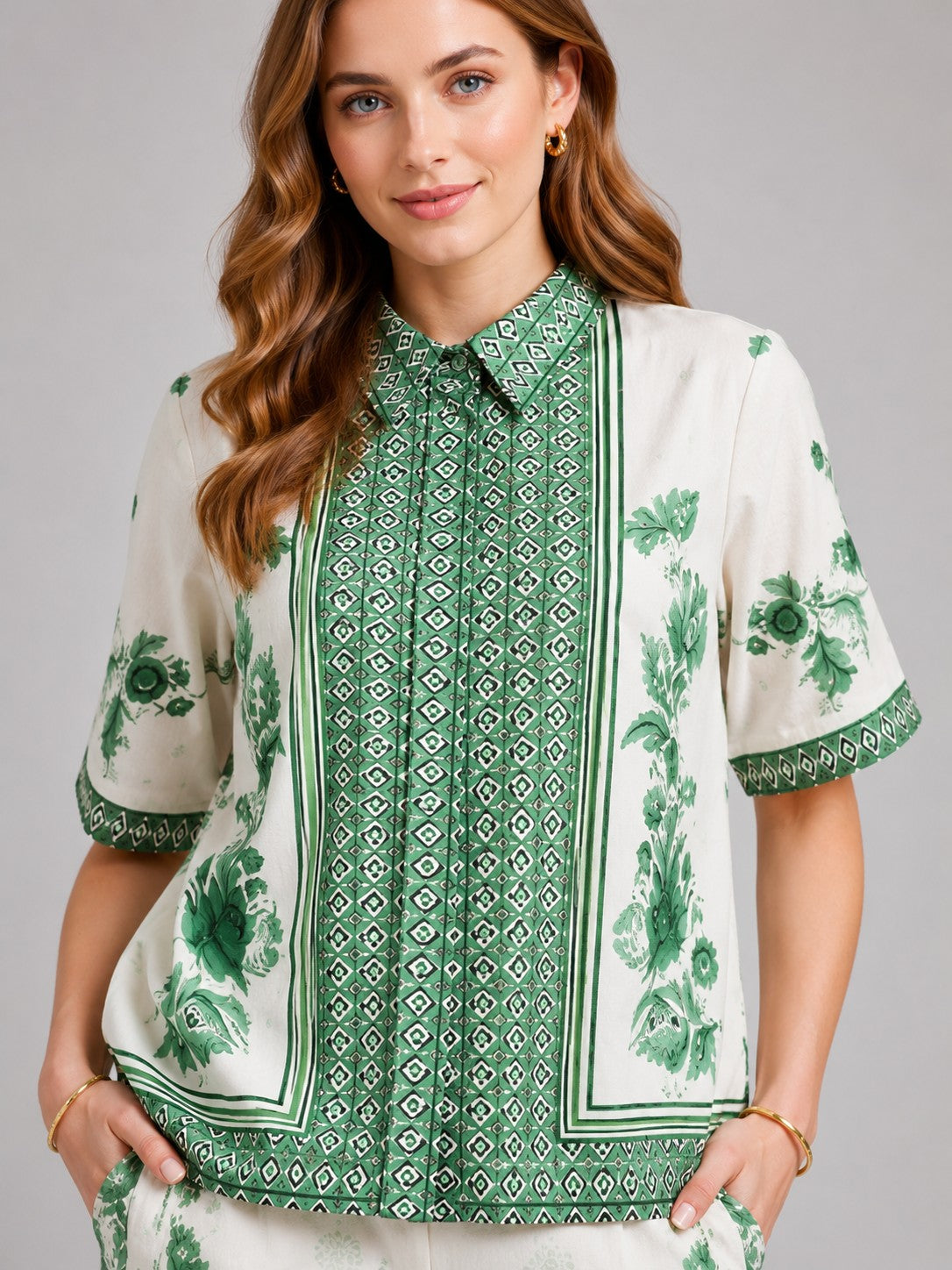 Forest Green Floral Co-Ord Set