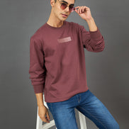 Onion Pink Printed Sweatshirt