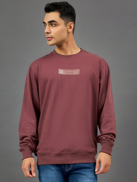 Onion Pink Printed Sweatshirt