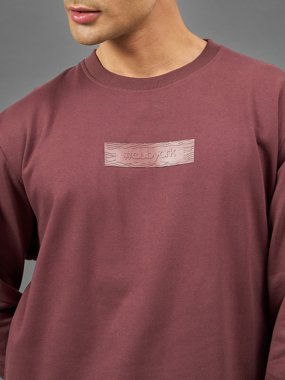 Onion Pink Printed Sweatshirt