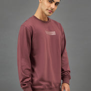 Onion Pink Printed Sweatshirt