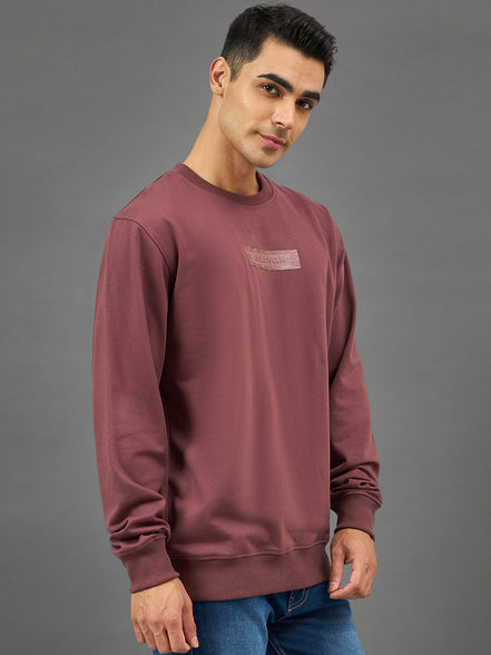 Onion Pink Printed Sweatshirt
