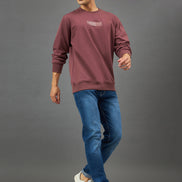 Onion Pink Printed Sweatshirt