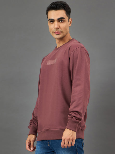 Onion Pink Printed Sweatshirt