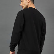 Black Printed Sweatshirt